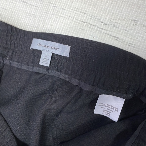 Classiques Entier Pants Black Tapered Trousers Ankle Zip Size Medium - Picture 7 of 12
